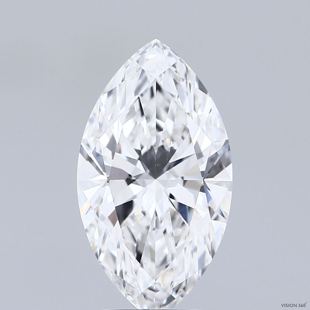 3.08ct Marquise D VVS2 Lab Created Diamond