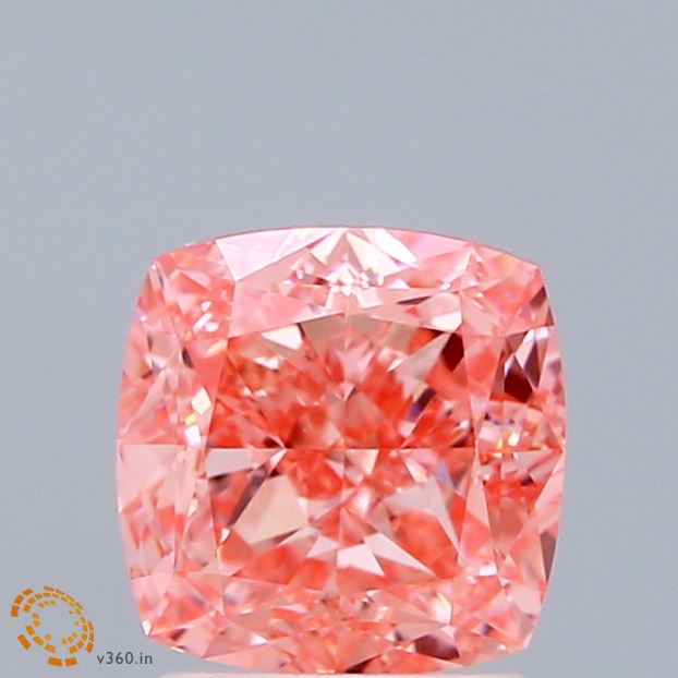 2.04ct Cushion FANCY VIVID PINK VVS2 Lab Created Diamond