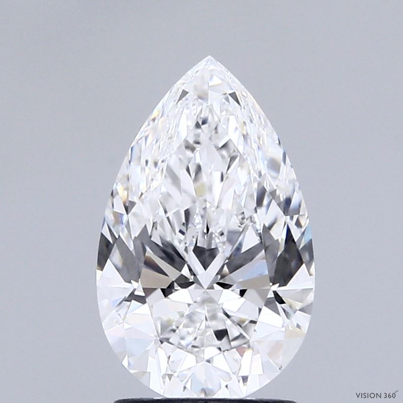 1.85ct Pear D VVS2 Lab Created Diamond