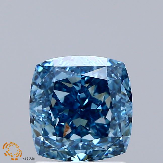 2.05ct Cushion FANCY VIVID BLUE VVS2 Lab Created Diamond
