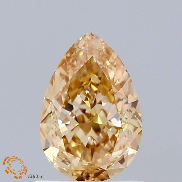 1.18ct Pear FANCY LIGHT BROWNISH YELLOW VS1 Lab Created Diamond