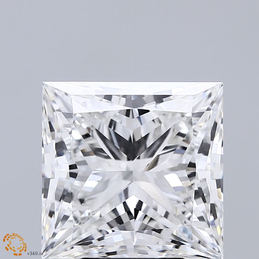 5.31ct Princess E VVS2 Lab Created Diamond