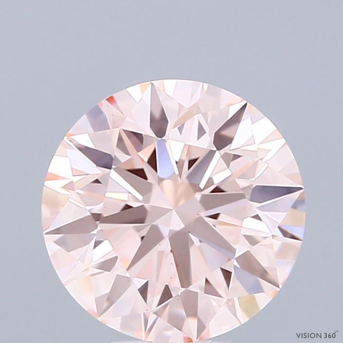2.27ct Round FANCY PINK VS1 Lab Created Diamond