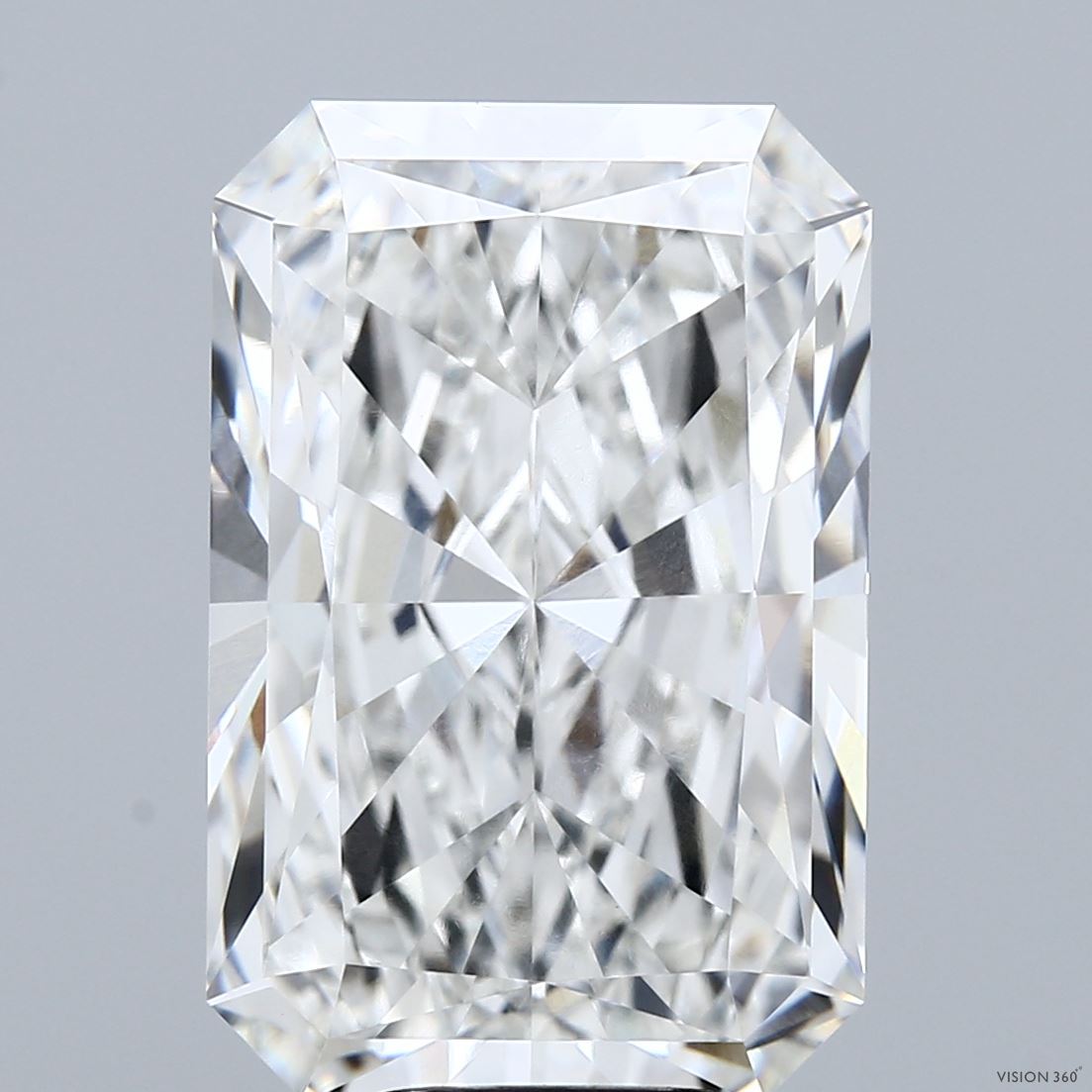 9.44ct Radiant F VVS2 Lab Created Diamond