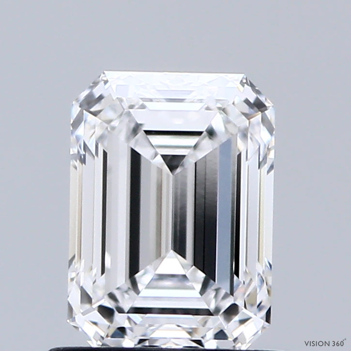 1.1ct Emerald D VVS1 Lab Created Diamond