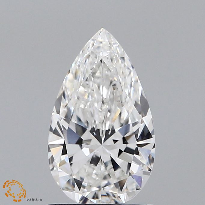 0.94ct Pear F VS1 Lab Created Diamond