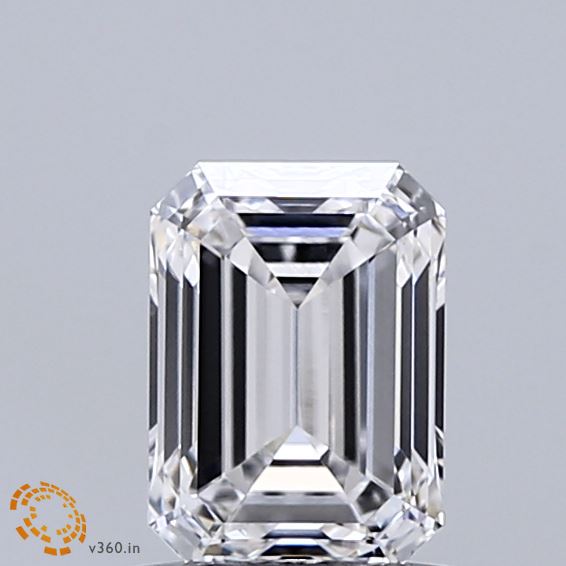1.05ct Emerald E VVS1 Lab Created Diamond