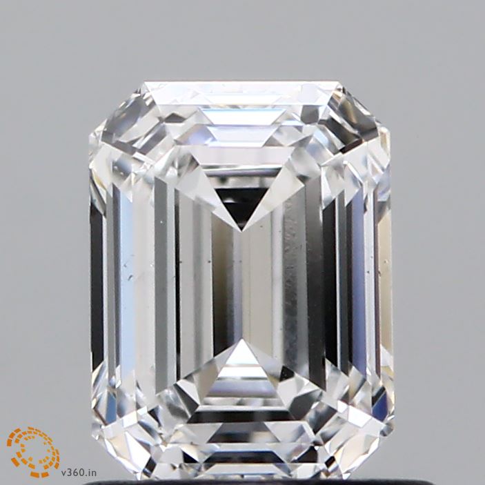 0.96ct Emerald E VS2 Lab Created Diamond