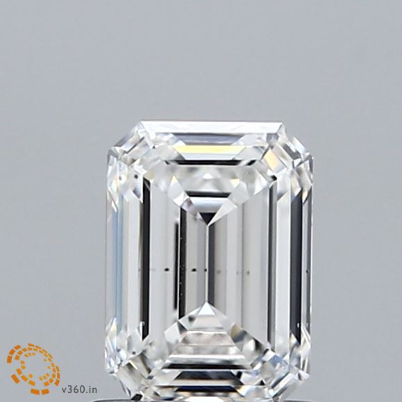 0.95ct Emerald E VS2 Lab Created Diamond