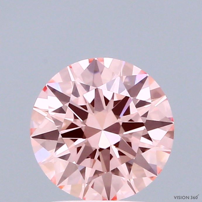 1.5ct Round FANCY VIVID PINK VS1 Lab Created Diamond