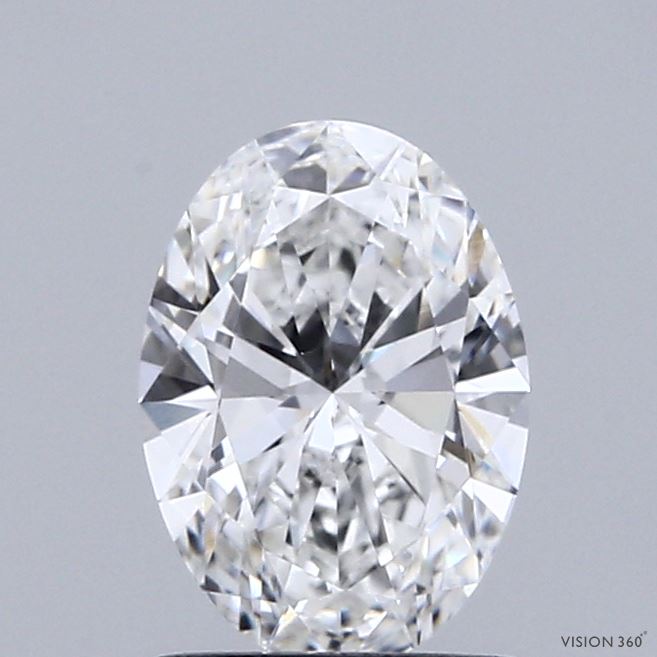 1.09ct Oval D VVS2 Lab Created Diamond