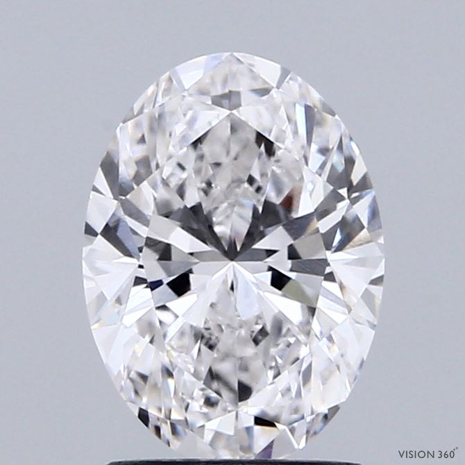 1.56ct Oval F VVS2 Lab Created Diamond