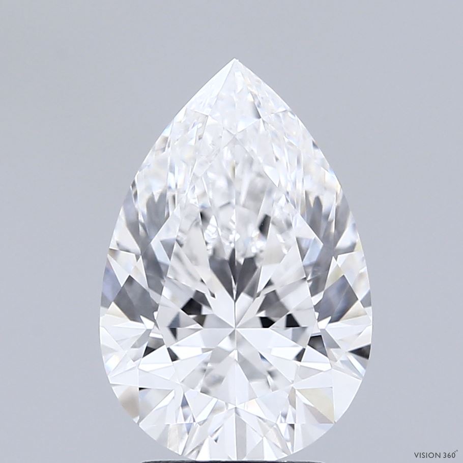 3.02ct Pear E VVS1 Lab Created Diamond