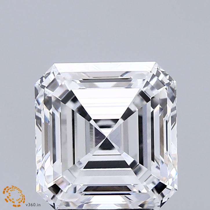 3.21ct Asscher D VVS1 Lab Created Diamond