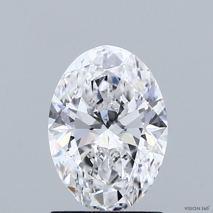1.36ct Oval D VVS2 Lab Created Diamond
