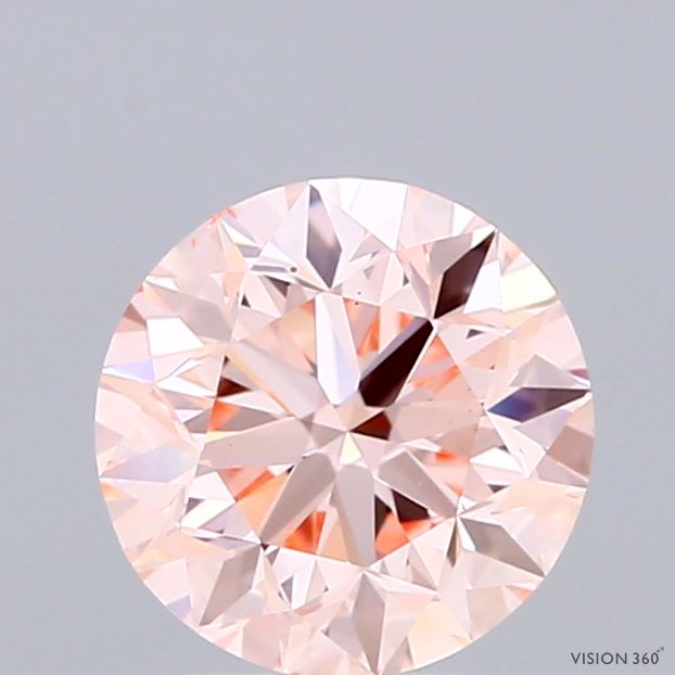 1.5ct Round FANCY INTENSE PINK VS2 Lab Created Diamond