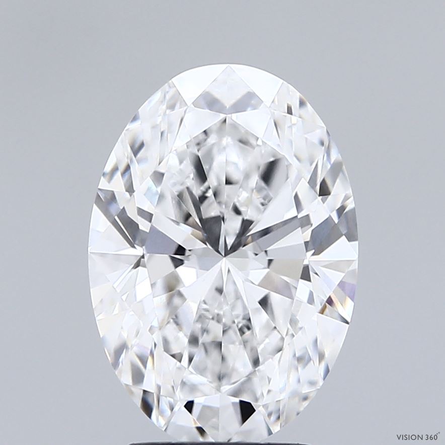 3.06ct Oval E VVS1 Lab Created Diamond