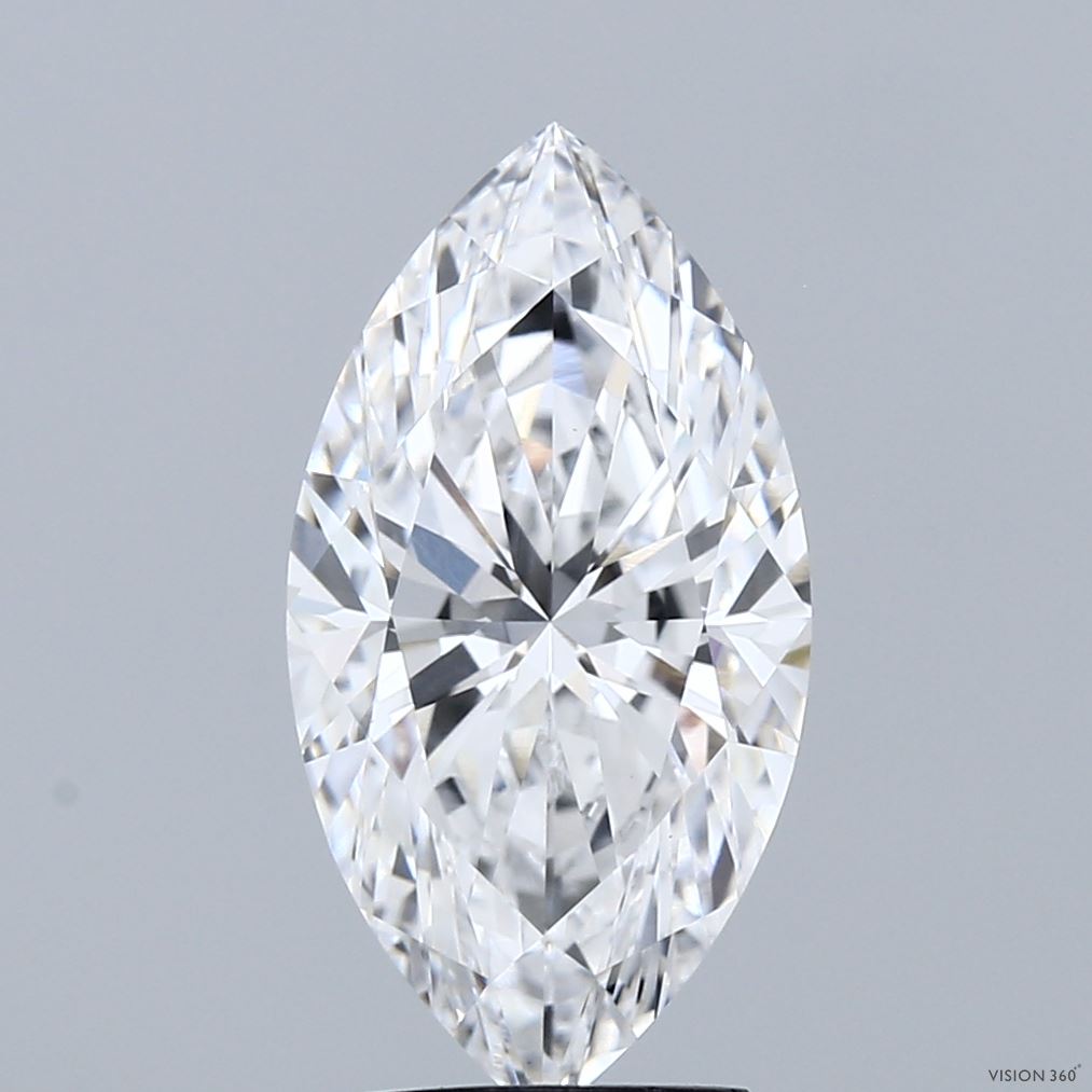3.07ct Marquise D VVS2 Lab Created Diamond