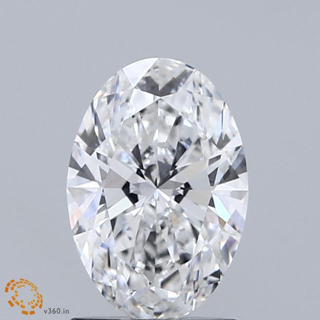 1.26ct Oval D VVS2 Lab Created Diamond