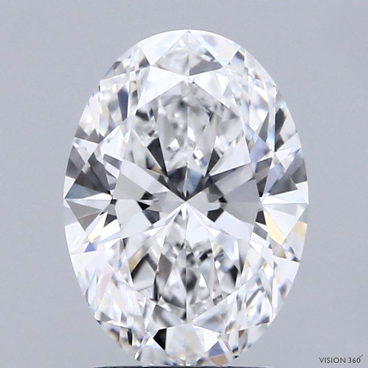 2.06ct Oval D VVS2 Lab Created Diamond