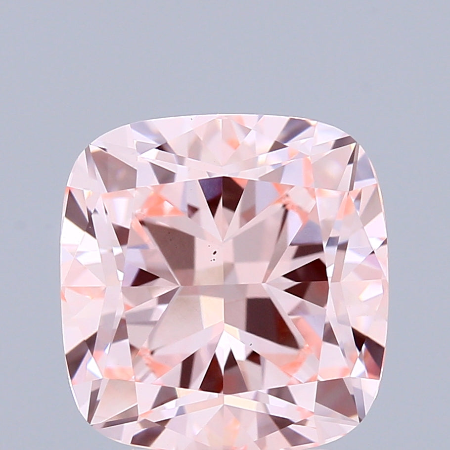 3.22ct Cushion FANCY INTENSE PINK VS1 Lab Created Diamond