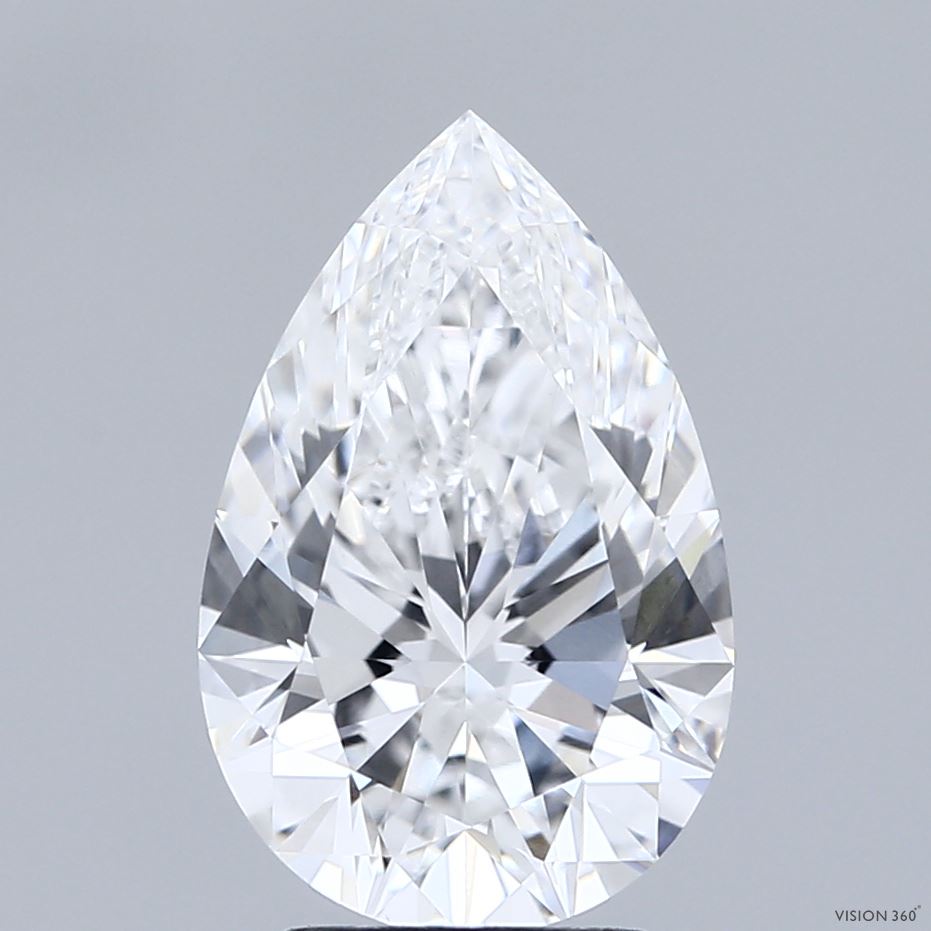 3.03ct Pear E VVS1 Lab Created Diamond