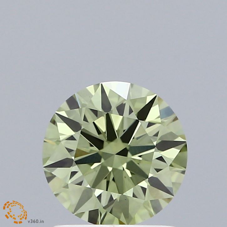 1.31ct Round FANCY INTENSE GREEN VS1 Lab Created Diamond