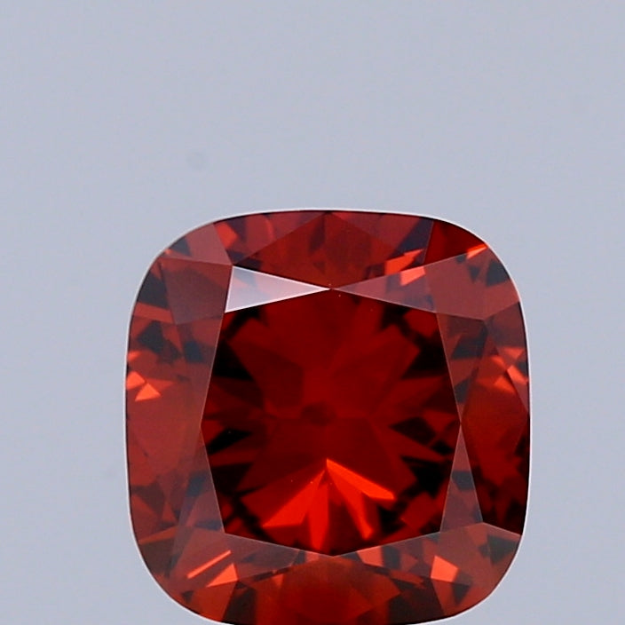 1.04ct Cushion FANCY DEEP ORANGE VVS2 Lab Created Diamond