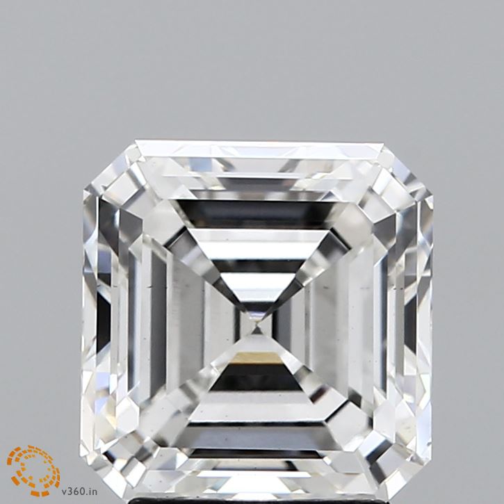 3.14ct Asscher F VS1 Lab Created Diamond