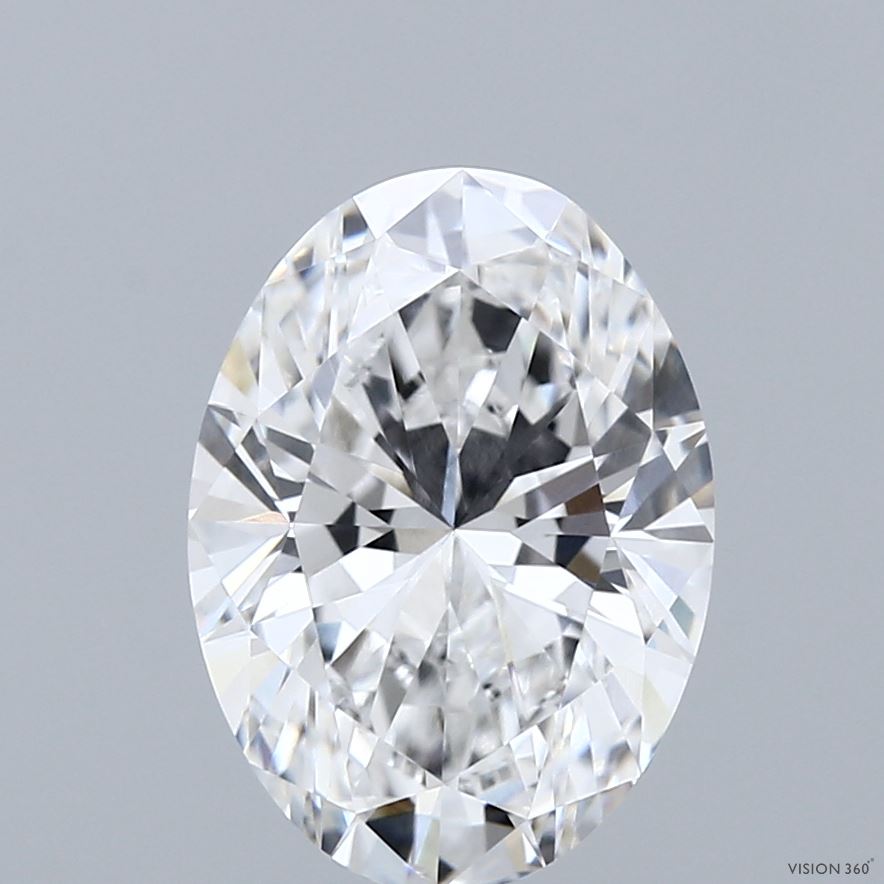 2.96ct Oval E VVS1 Lab Created Diamond