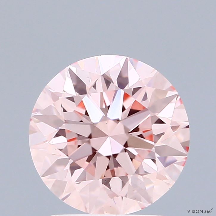 2.17ct Round FANCY INTENSE PINK VS1 Lab Created Diamond