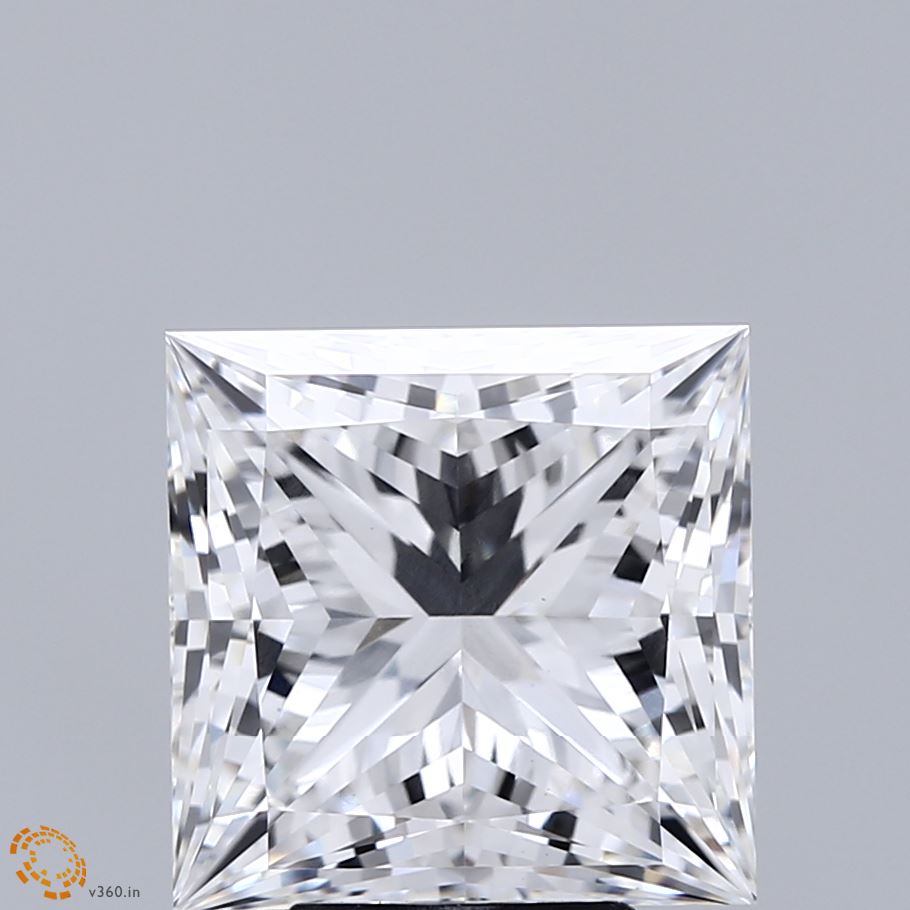 5.26ct Princess E VVS2 Lab Created Diamond