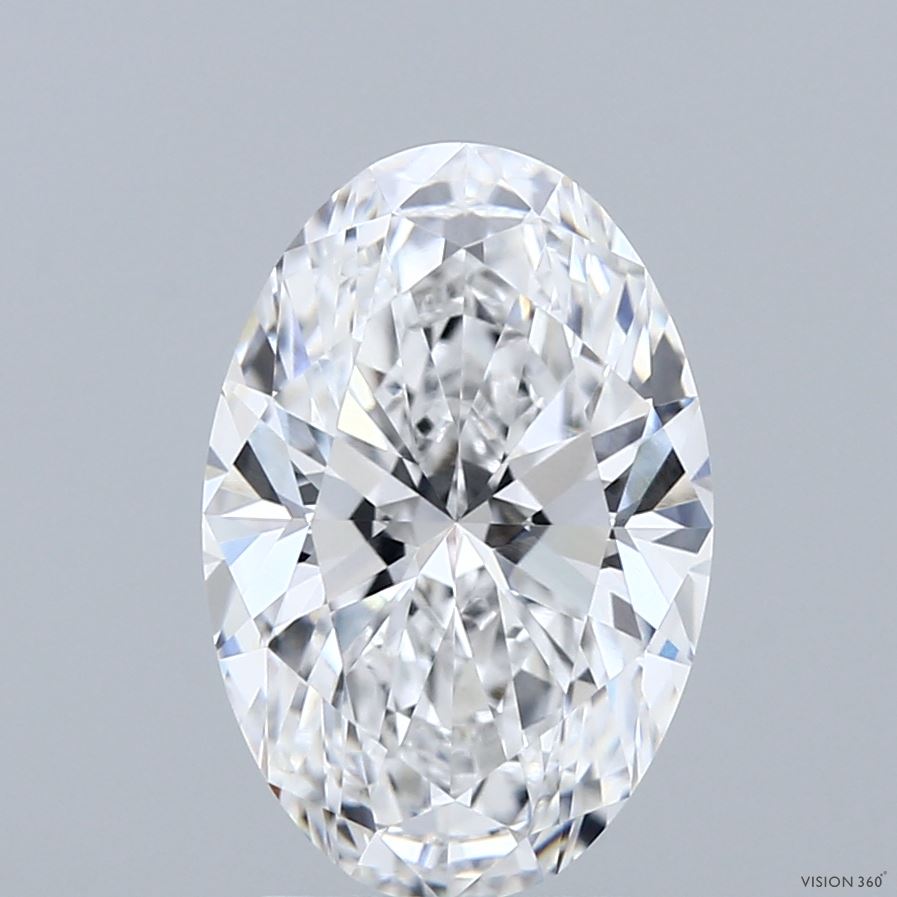 3.08ct Oval D VVS1 Lab Created Diamond