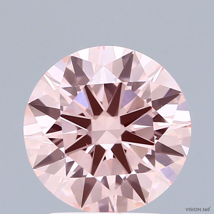 2.35ct Round FANCY INTENSE PINK VS1 Lab Created Diamond