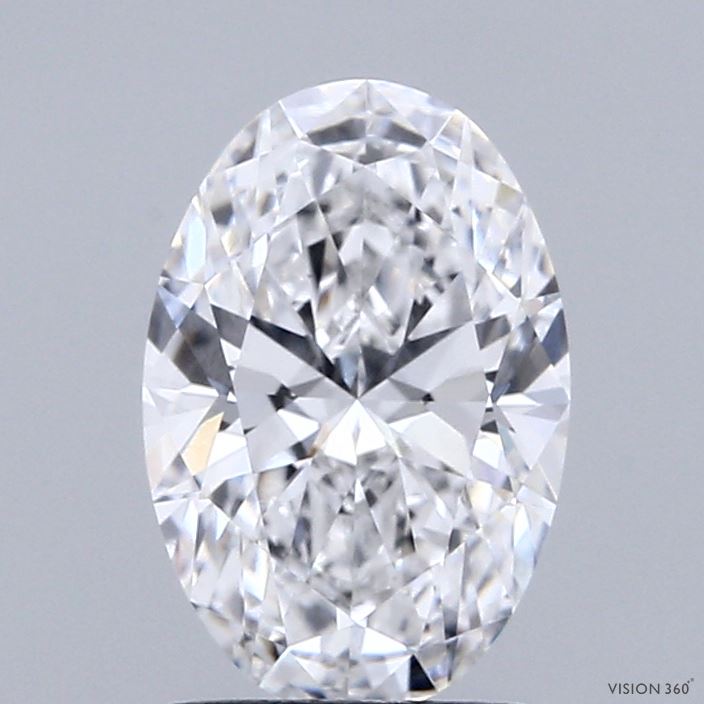 1.6ct Oval D VVS2 Lab Created Diamond