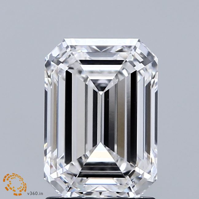 2.03ct Emerald E VVS2 Lab Created Diamond