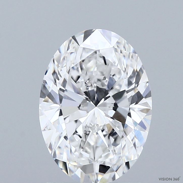 1.89ct Oval E VVS2 Lab Created Diamond