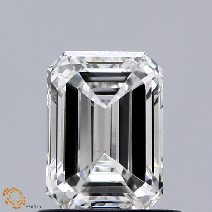 0.92ct Emerald F VS1 Lab Created Diamond