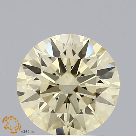 1.03ct Round FANCY YELLOW VS1 Lab Created Diamond