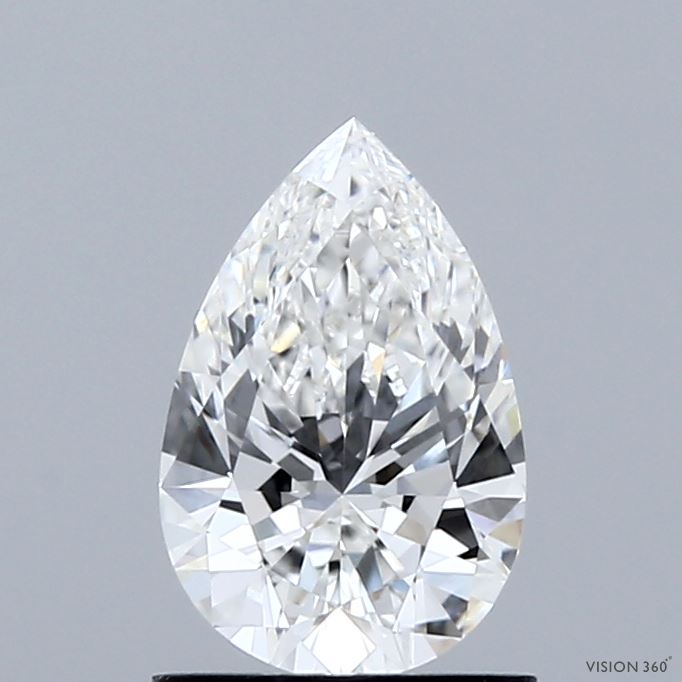1.04ct Pear E VVS2 Lab Created Diamond