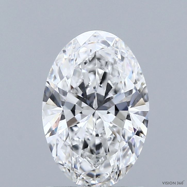 1.5ct Oval E VVS2 Lab Created Diamond