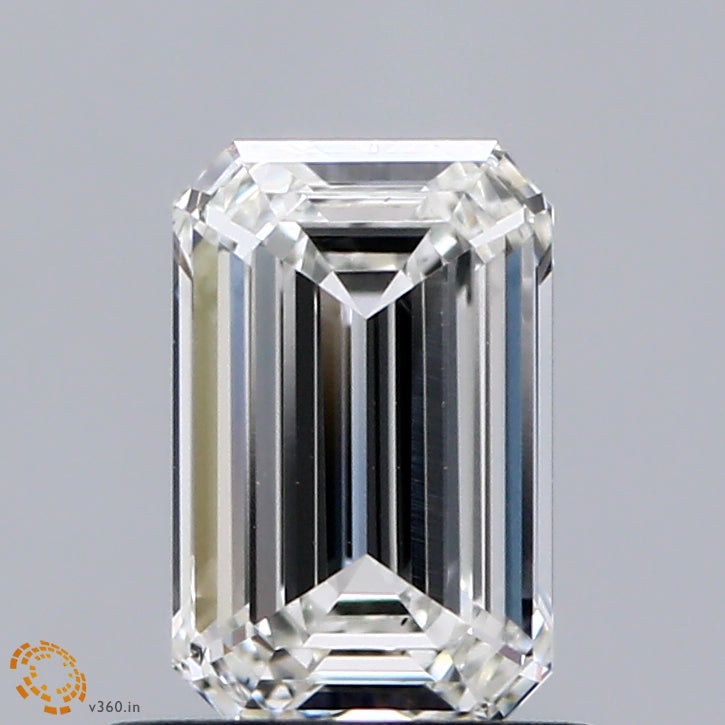 0.92ct Emerald G VVS2 Lab Created Diamond