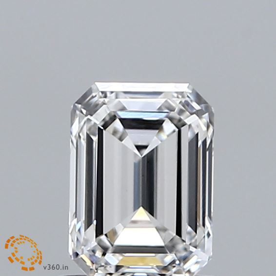 0.94ct Emerald F VS1 Lab Created Diamond