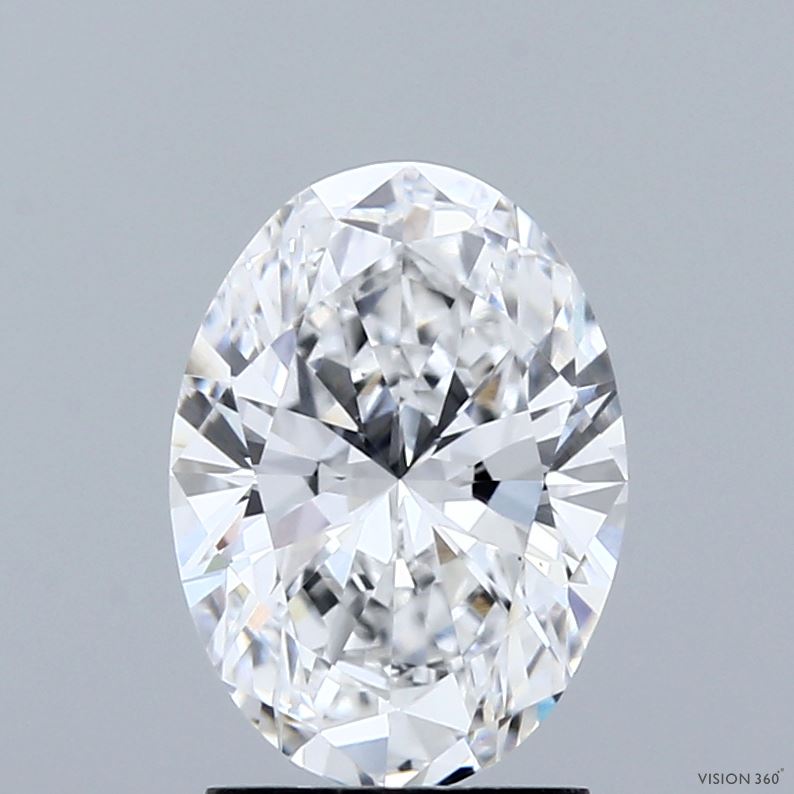 2ct Oval D VS1 Lab Created Diamond
