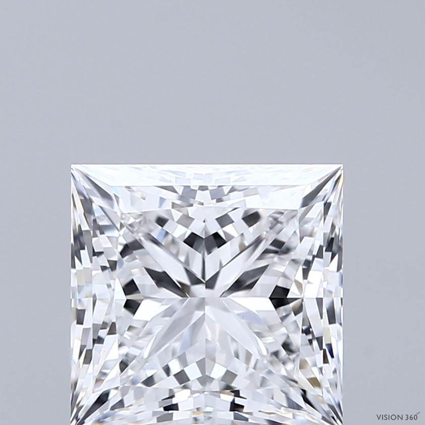 3.66ct Princess E VVS2 Lab Created Diamond