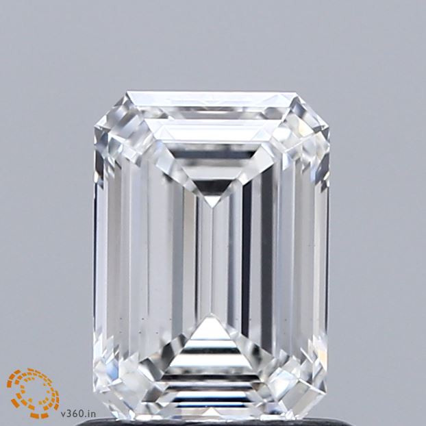 0.89ct Emerald F VS1 Lab Created Diamond