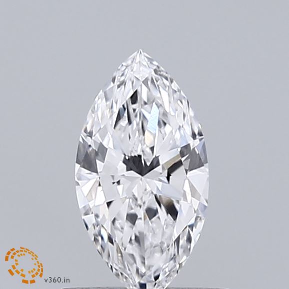 0.57ct Marquise D VVS2 Lab Created Diamond