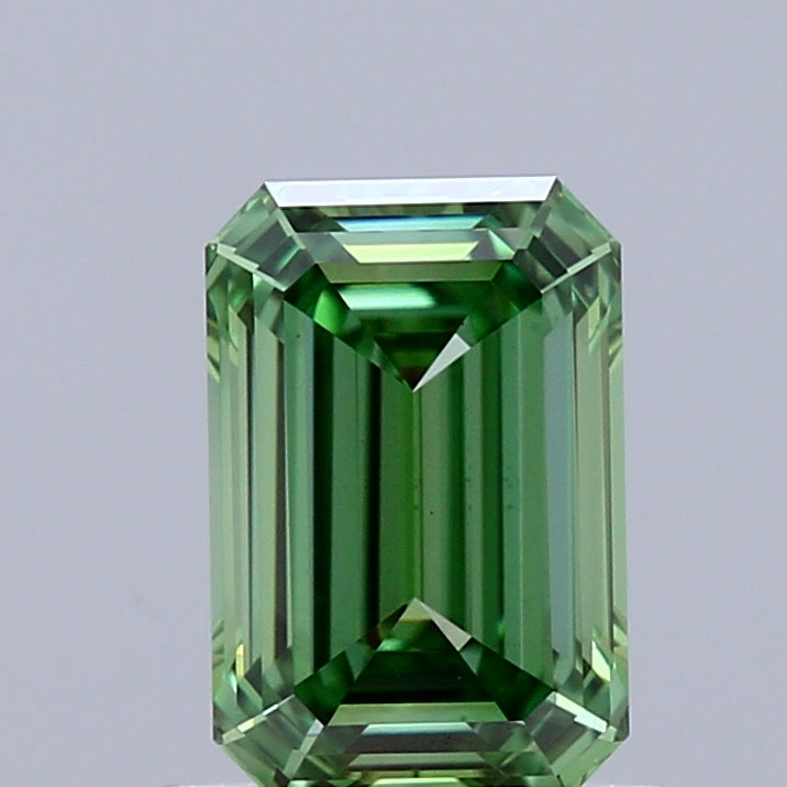 1.06ct Emerald FANCY VIVID GREEN VS1 Lab Created Diamond