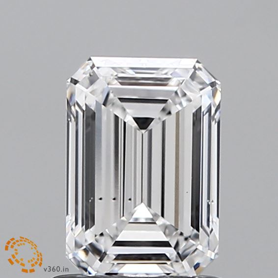 1.11ct Emerald D VS2 Lab Created Diamond