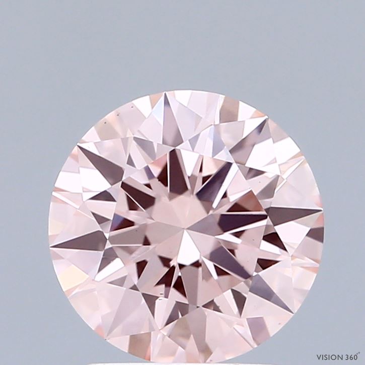 2.06ct Round FANCY INTENSE PINK VS1 Lab Created Diamond